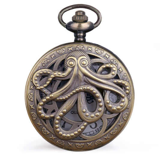 Pocket Watch - Vintage Octopus 47mm