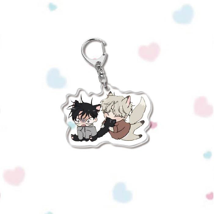 Keychain - Night by the Sea (Yaoi) 60mm