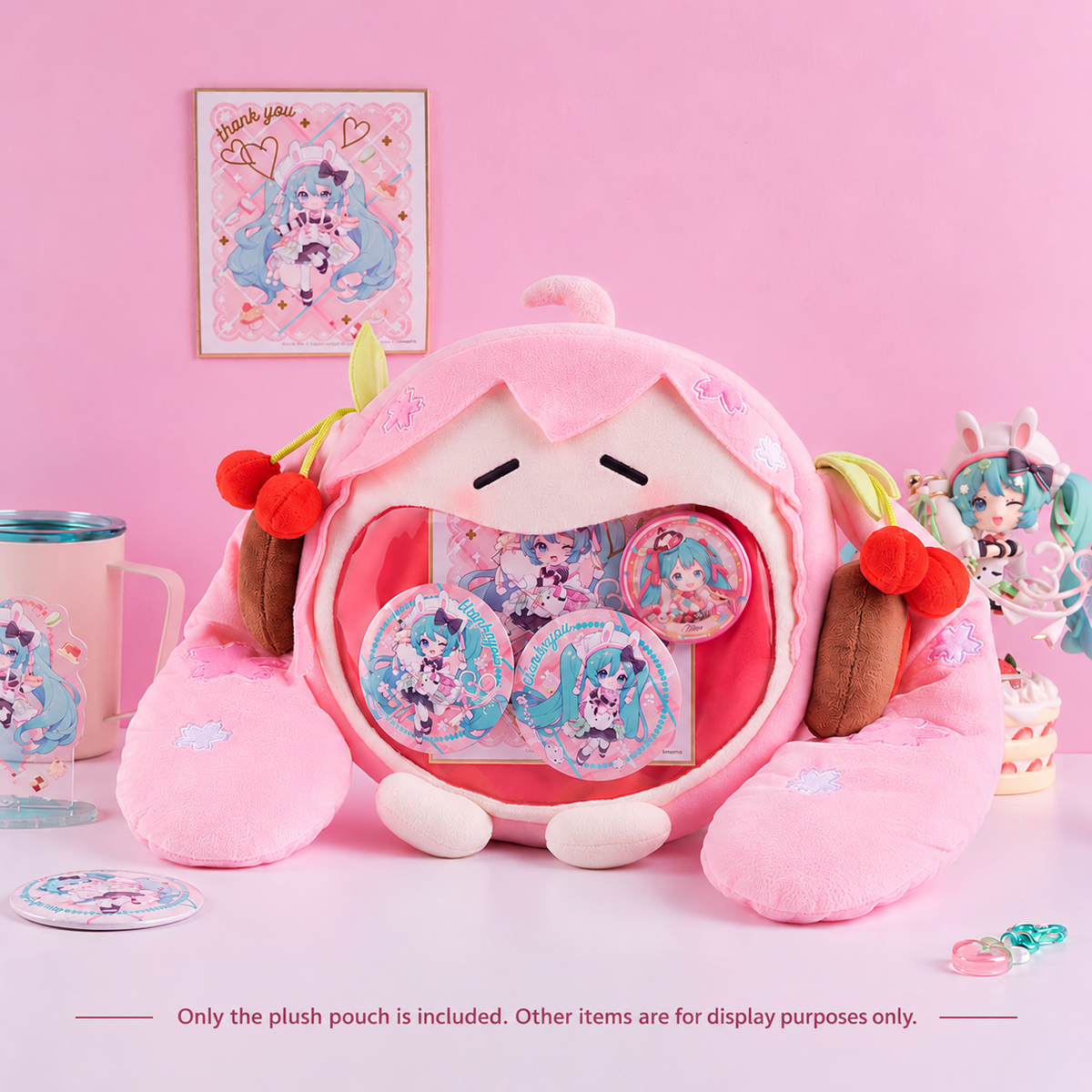 Hatsune Miku Sakura Future UWA Series Plush Bag – Official Licensed | BEMOE