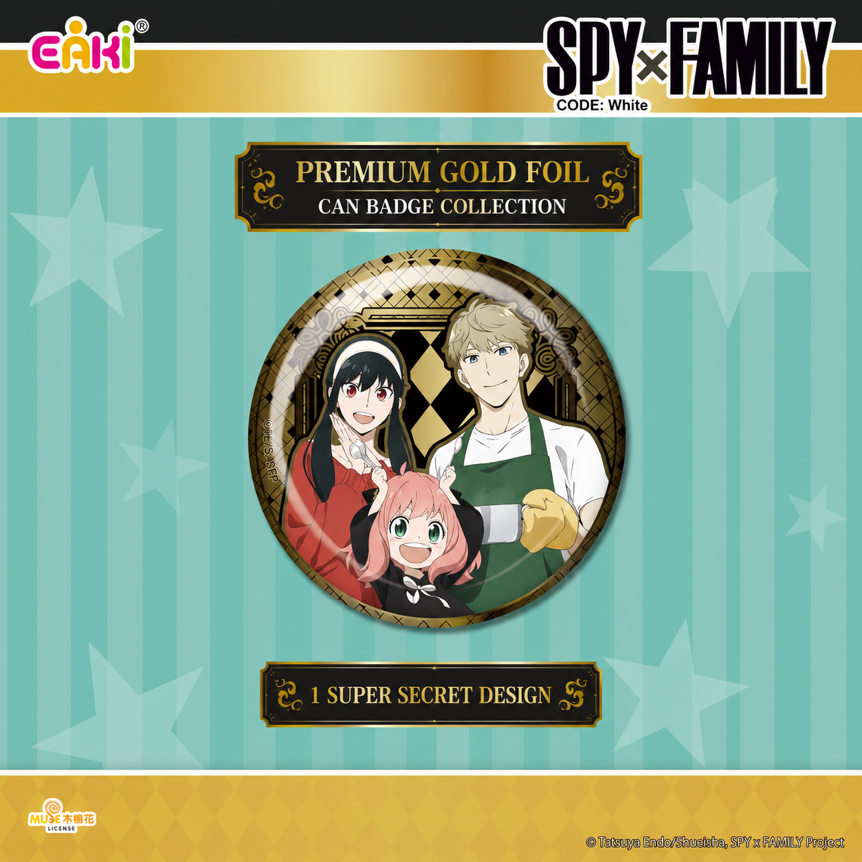 SPY×FAMILY Premium Gold Foil Can Badge Blind Box – Official Licensed | EAKI