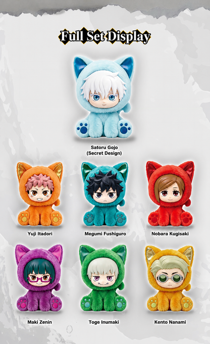 Jujutsu Kaisen Sitting Cat Party Plush Blind Box – Official Licensed | EAKI