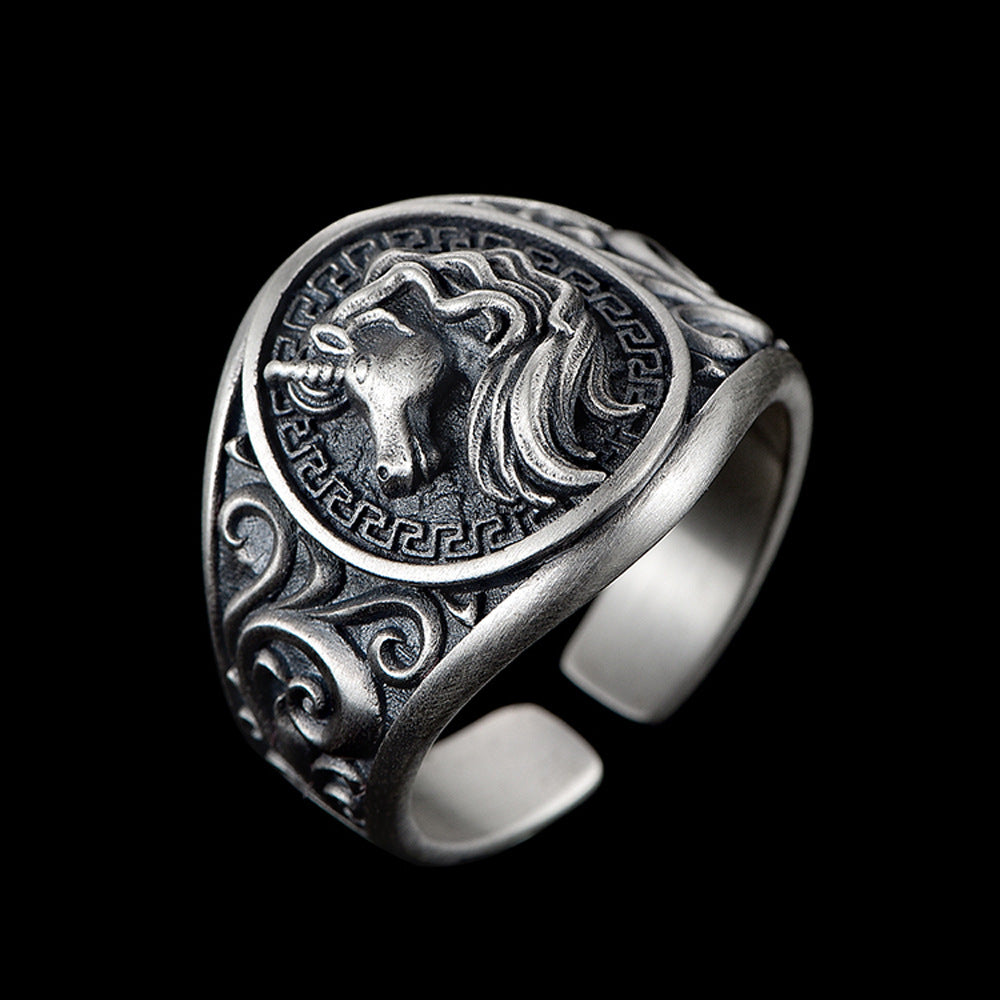 Anello - Vintage Unicorn Misura Regolabile 