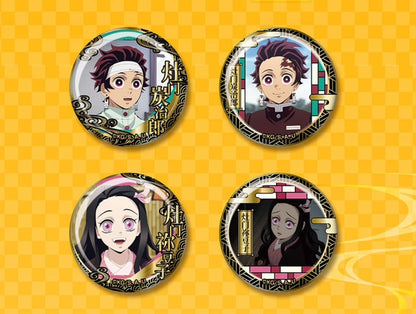 Demon Slayer Gold Foil Badge Blind Box – Official Licensed | EAKI