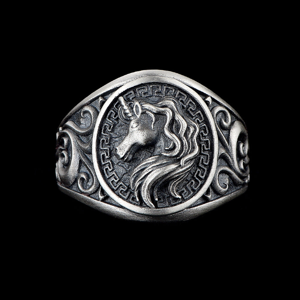 Anello - Vintage Unicorn Misura Regolabile 