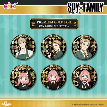 SPY×FAMILY Premium Gold Foil Can Badge Blind Box – Official Licensed | EAKI