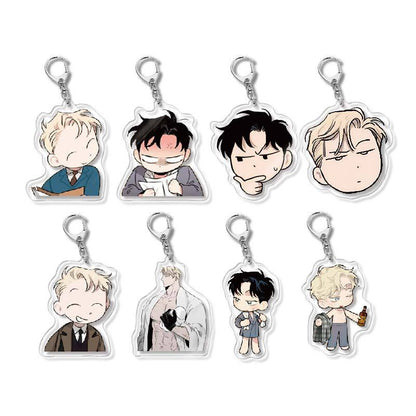 Keychain - Roses and Champagne 60mm