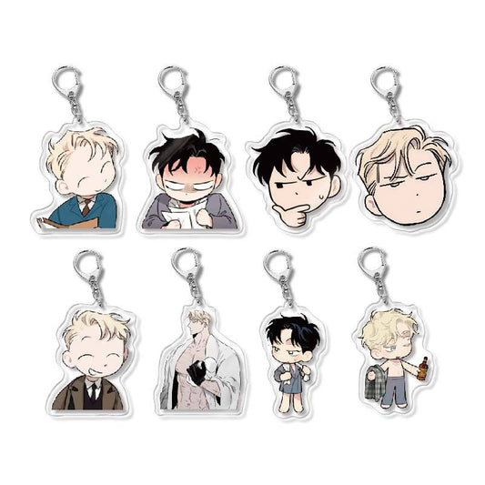 Keychain - Roses and Champagne 60mm