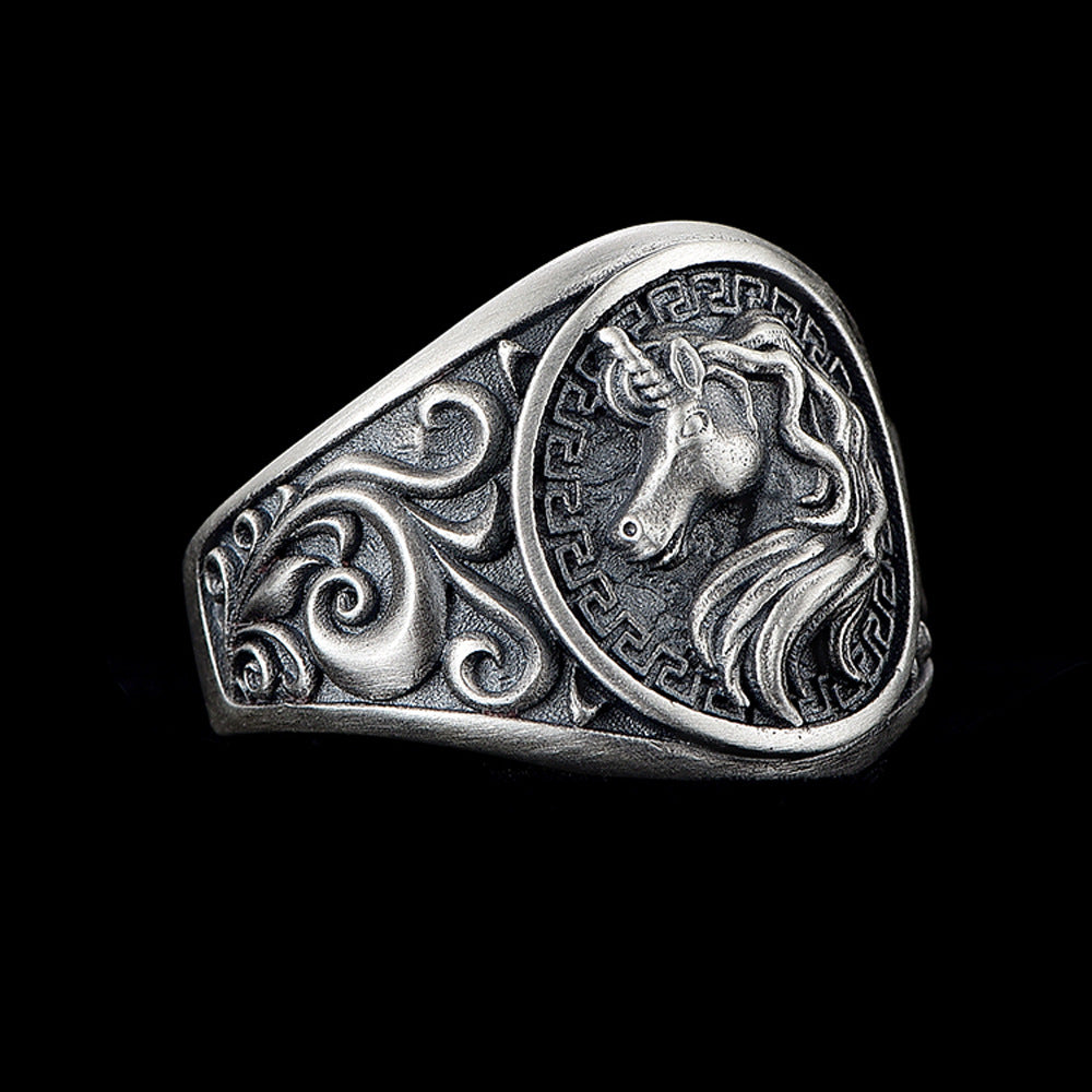 Anello - Vintage Unicorn Misura Regolabile 