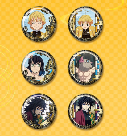 Demon Slayer Gold Foil Badge Blind Box – Official Licensed | EAKI