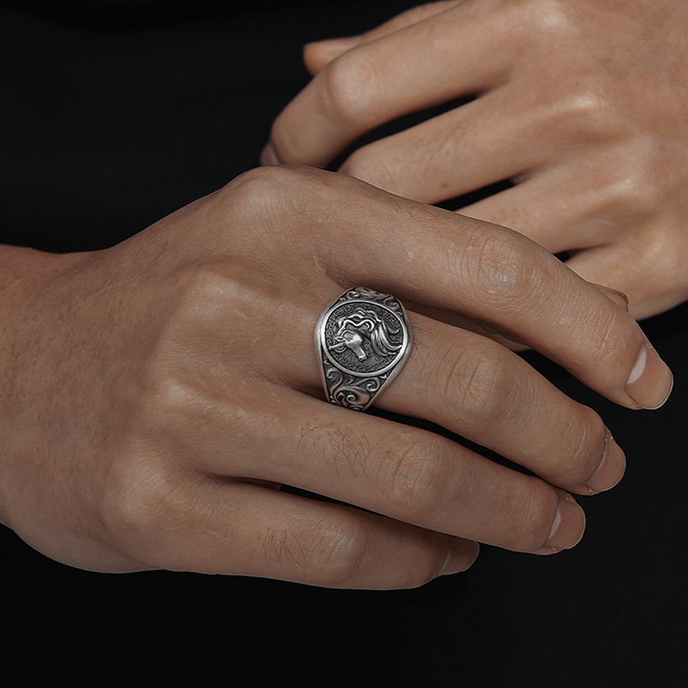 Anello - Vintage Unicorn Misura Regolabile 