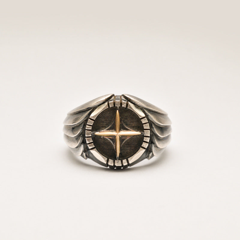 Ring - Vintage Compass Wing Size Adjustable