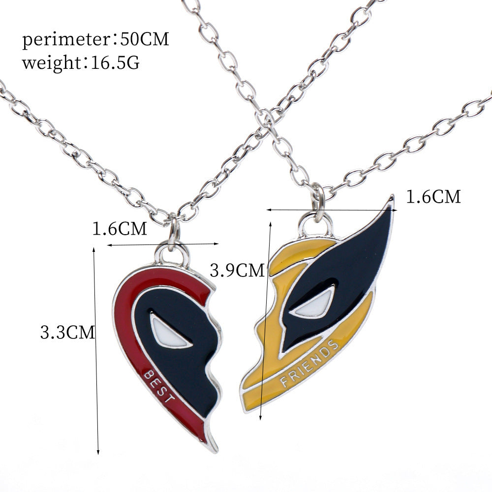 Necklace - Marvel Deadpool & Wolverine Best Friends