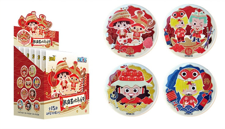 One Piece Year of the Snake Series Badge Blind Box – Official Licensed | KAYOU