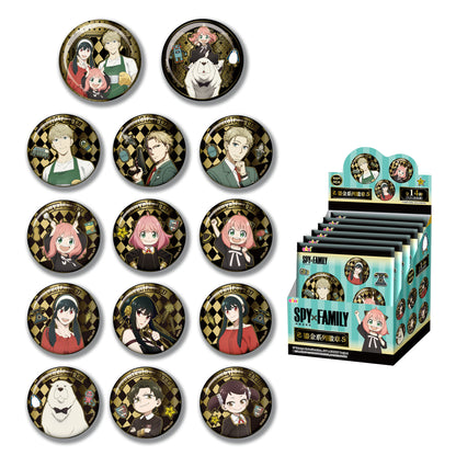 SPY×FAMILY Premium Gold Foil Can Badge Blind Box – Official Licensed | EAKI