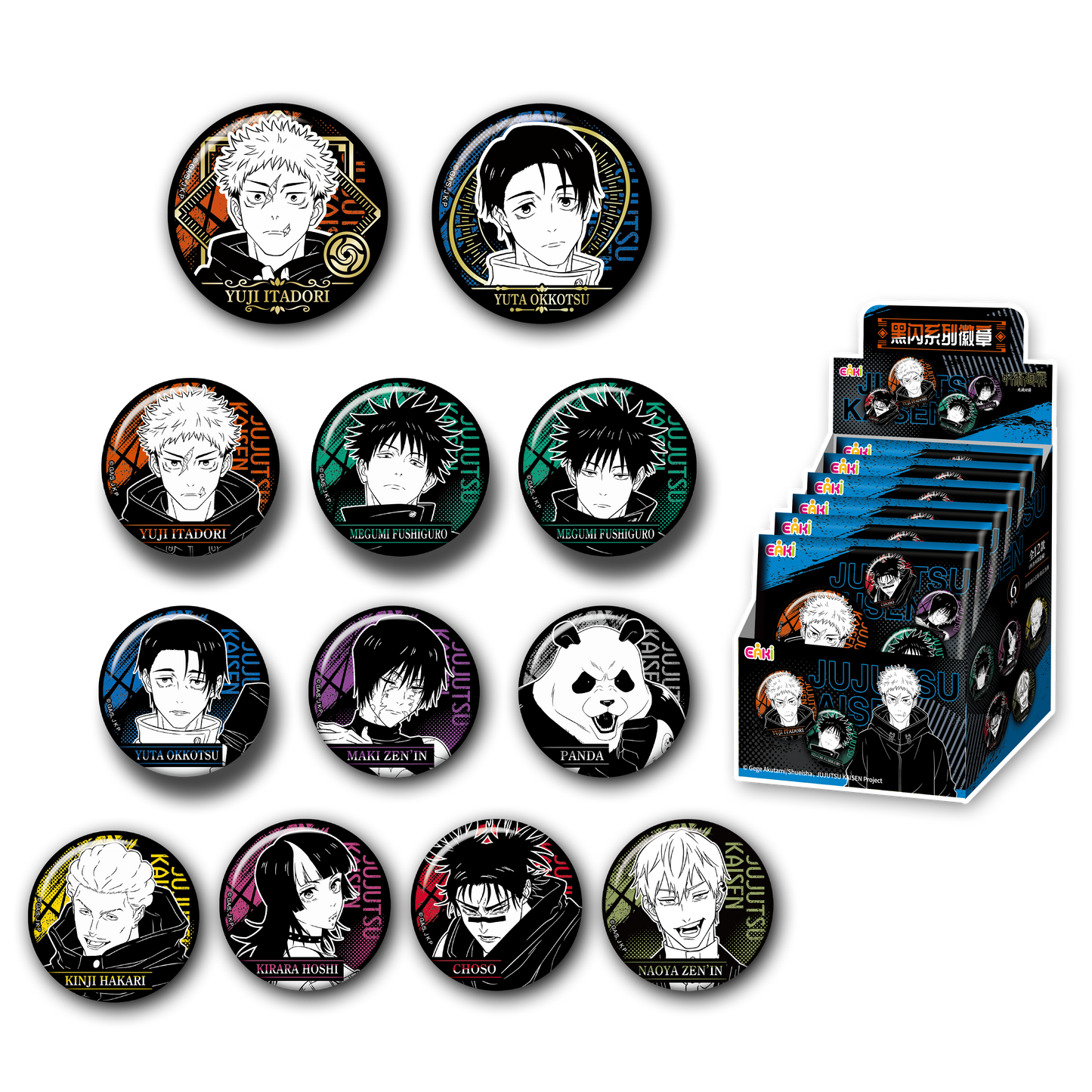 Jujutsu Kaisen Black Flash Series Can Badge Blind Bag – Official Licensed | EAKI